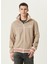 Haki Çizgi Desenli Sweatshirt 1