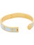 Bee Forget Me Not Gold Hinged 18 Ayar Altın Kaplama Kadın Bileklik 2
