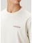 Krem Logo Baskılı T-Shirt 5
