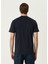 Lacivert Grafik Baskılı T-Shirt 4