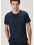 Lacivert Çizgi Detaylı T-Shirt 2