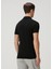 Siyah Polo Yaka Organik Pamuk T-Shirt 4