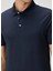 Lacivert Polo Yaka Basic T-Shirt 6