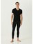 Siyah V Yaka Basic T-Shirt 2