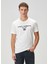 Beyaz Logo Baskılı T-Shirt 1