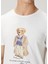 Beyaz Logo Baskılı T-Shirt 5