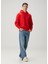 Kırmızı Kapüşonlu Logo Detaylı Sweatshirt 2