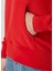 Kırmızı Kapüşonlu Logo Detaylı Sweatshirt 6
