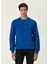 Koyu Mavi Logo Detaylı Sweatshirt 1