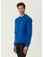 Koyu Mavi Logo Detaylı Sweatshirt 3