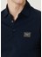 Lacivert Polo Yaka Logo Detaylı T-Shirt 5