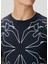 Lacivert Logo Baskılı Basic T-Shirt 5