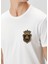 Beyaz Logo Detaylı T-Shirt 5