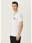 Beyaz Logo Detaylı T-Shirt 3