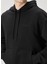 Siyah Kapüşonlu Sweatshirt 5