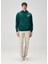 Koyu Yeşil Kapüşonlu Logolu Sweatshirt 2