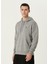 Gri Logo Nakışlı Sweatshirt 3