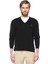 Slim Fit Siyah Polo Yaka Logo Nakışlı Kazak 1