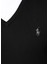 Slim Fit Siyah Polo Yaka Logo Nakışlı Kazak 4