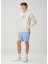 Kırık Beyaz Kapüşonlu Logo Baskılı Sweatshirt 2