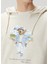 Kırık Beyaz Kapüşonlu Logo Baskılı Sweatshirt 5