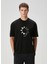 Siyah Logo Detaylı T-Shirt 1