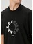Siyah Logo Detaylı T-Shirt 5