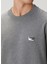 Gri Logo Detaylı Sweatshirt 5