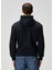 Lacivert Kapüşonlu Logo Nakışlı Sweatshirt 4