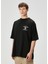 Siyah Logo Baskılı T-Shirt 3