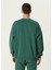 Koyu Yeşil Logo Baskılı Sweatshirt 4