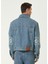 Mavi Logo Desenli Denim Gömlek 4