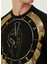 Siyah Gold Varak Baskılı T-Shirt 5