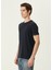 Bysapick Lacivert Basic T-Shirt 3
