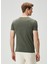 Yeşil V Yaka Basic T-Shirt 4