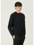 Sumi Siyah Yazı Nakışlı Sweatshirt 3