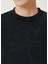 Sumi Siyah Yazı Nakışlı Sweatshirt 5