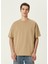 Fizvalley Açık Kahverengi Basic T-Shirt 1