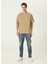 Fizvalley Açık Kahverengi Basic T-Shirt 2