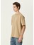 Fizvalley Açık Kahverengi Basic T-Shirt 3
