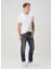 Beyaz Logo Nakışlı Basic T-Shirt 2