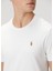 Beyaz Logo Nakışlı Basic T-Shirt 5