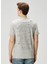 Gri Slogan Baskılı T-Shirt 4