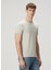 Gri Logo Nakışlı T-Shirt 3