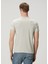 Gri Logo Nakışlı T-Shirt 4
