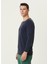 Lacivert Uzun Kollu T-Shirt 3