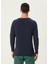 Lacivert Uzun Kollu T-Shirt 4