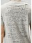 Gri Slogan Baskılı T-Shirt 6