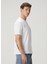 Beyaz Logo Nakışlı T-Shirt 3