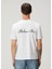 Beyaz Logo Nakışlı T-Shirt 4